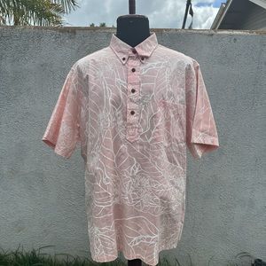 NWT Sig Zane Aloha Collection Kehaukea Pullover Dusty Peach/White XL